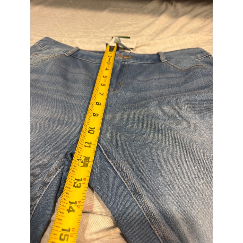 Halara Flex Low Rise Flare Casual Jeans Blue Denim Pockets Large L - Picture 12 of 14